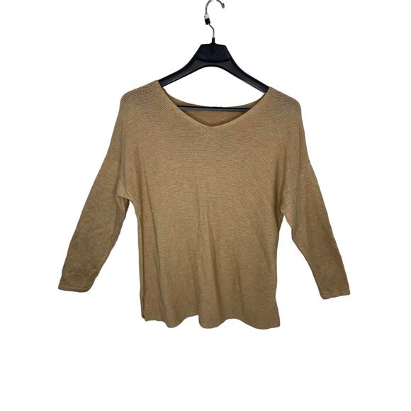 Chico's Sweaters - Chico's sweater knit tunic blouse women's 16 like vanity 3 taupe khaki comfortab